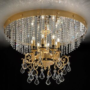 8-lamppuinen kristallikattovalaisin Junice