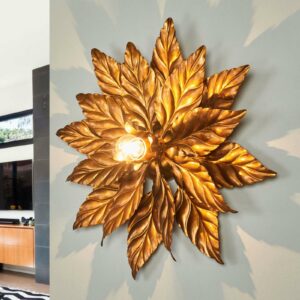 ANTIK-kattovalaisin kultaisilla lehdyköillä 40 cm