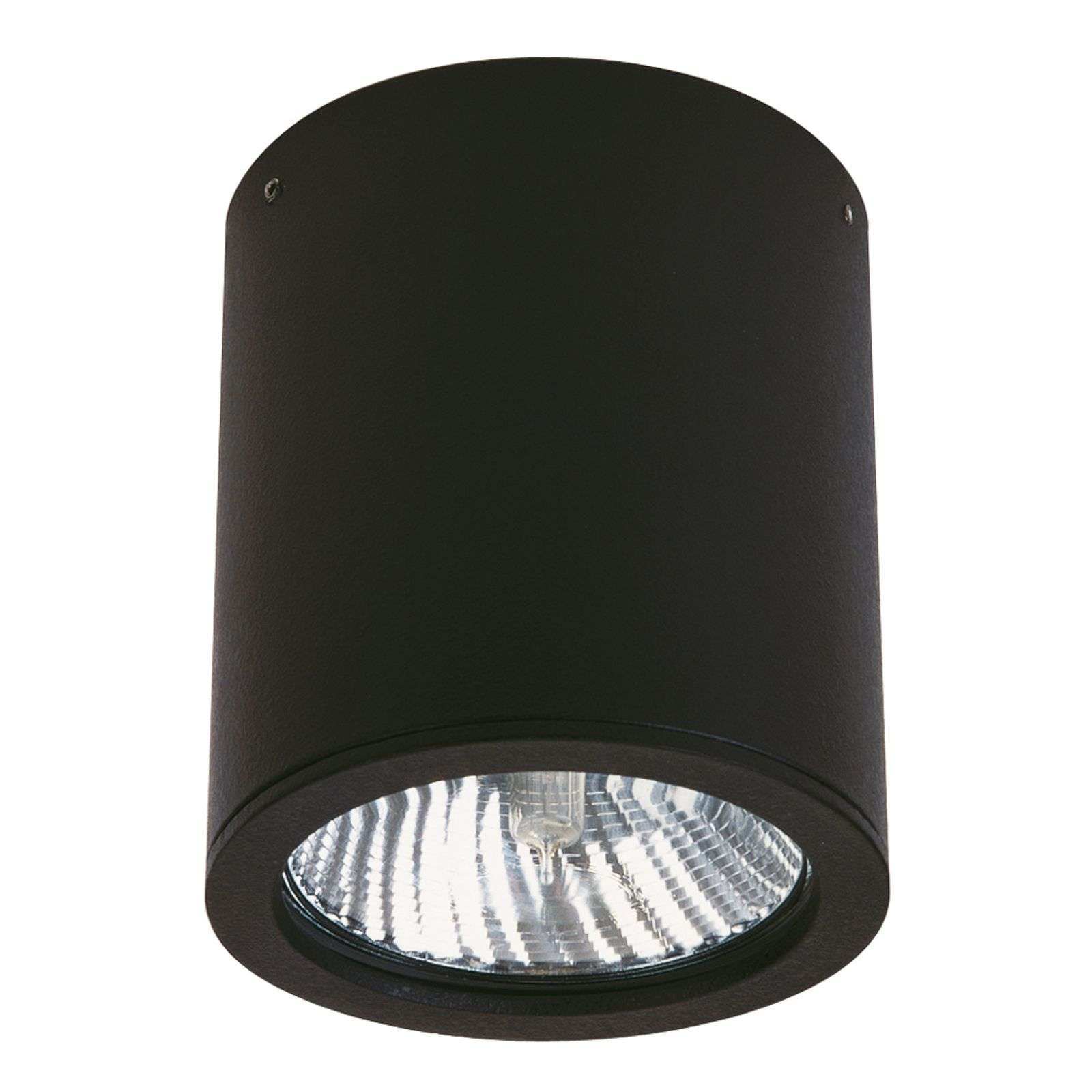 Musta Gavino-kattokohdevalaisin ulkokäyttöön
