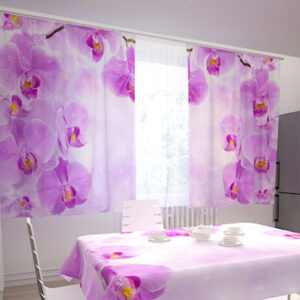 Pimennysverho KITCHEN IN ORCHIDS 200x120 cm