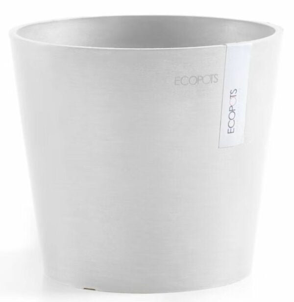 Ecopots Amsterdam ruukku 20 cm valkoinen