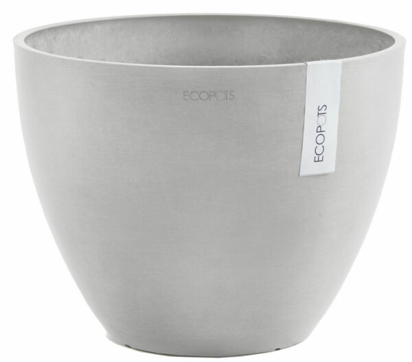 Ecopots Antwerpen ruukku Ø40 cm valkoharmaa