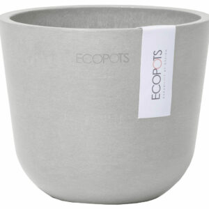 Ecopots Oslo mini ruukku Ø11,5 cm valkoharmaa