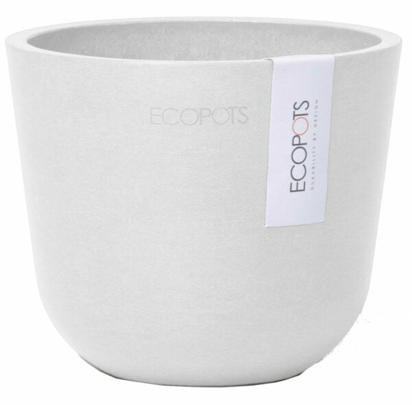 Ecopots Oslo mini ruukku Ø11,5 cm valkoinen