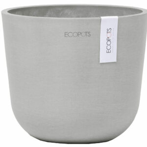 Ecopots Oslo mini ruukku Ø16 cm valkoharmaa