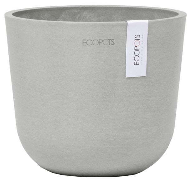 Ecopots Oslo mini ruukku Ø16 cm valkoharmaa