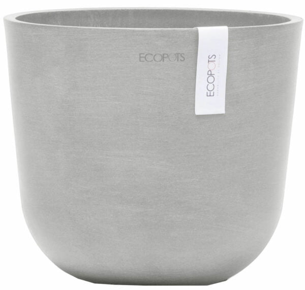 Ecopots Oslo mini ruukku Ø19 cm valkoharmaa