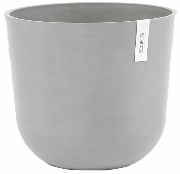 Ecopots Oslo ruukku 35 cm valkoharmaa