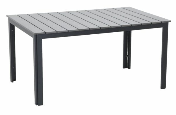 Brafab Patio aintwood ruokapöytä 149x92 cm antrasiitti/harmaa