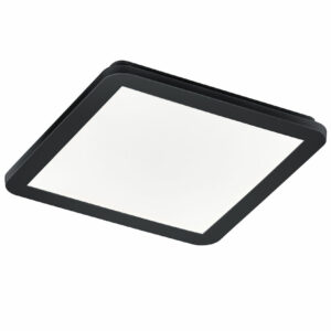 Trio Camillus LED-plafondi 30x30 cm musta