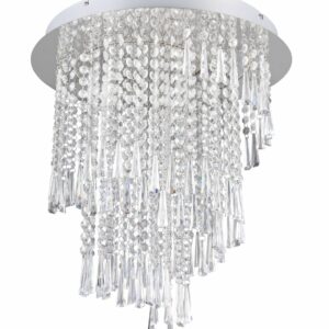 Trio Pomp LED kattovalaisin Ø45 cm kromi/kirkas