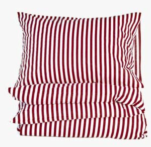 Classic stripe pussilakanasetti punainen