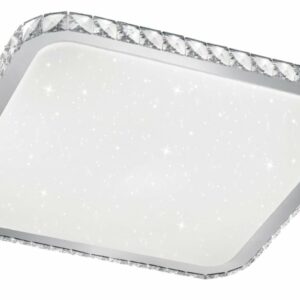 Trio Sapporo LED plafondi 51,5x51,5 cm valkoinen