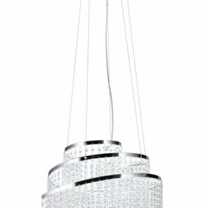 Trio Pomp LED riippuvalaisin 48 cm kromi/kirkas