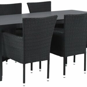 Asta 6-hengen ruokailuryhmä musta