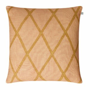 Chhatwal & Jonsson Ikat Orissa -tyynyliina 50x50 cm Rose-spicy yellow