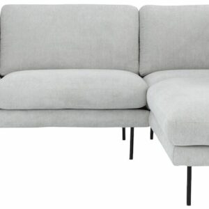 Classic avokulmasohva oikea vaaleanharmaa, Matrix 15, Jalka J-173 musta Metalli