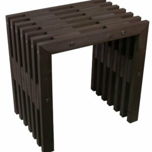EcoFurn D-penkki 45 musta mänty öljytty