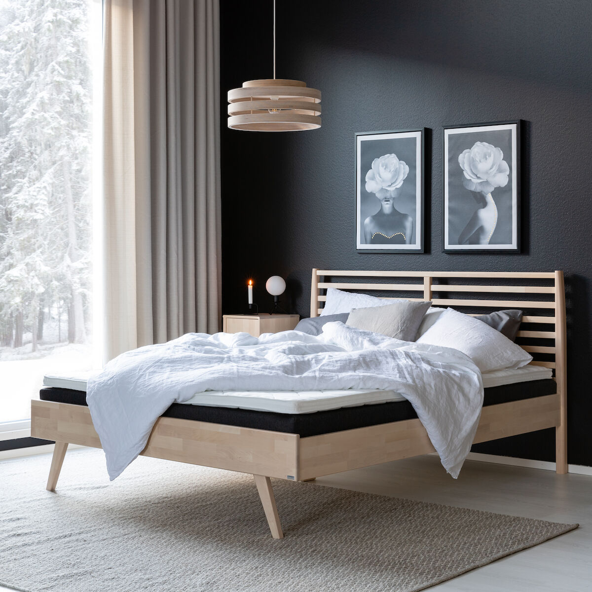 Kiteen Notte sänky 180x200 cm lakattu