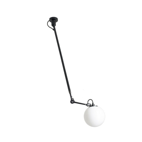 Lampe Gras - 302 L Kattovalaisin Ø250 Musta/Opaali Lasi Lampe Gras