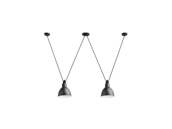 Lampe Gras - 324 XL Riippuvalaisin Round Black Lampe Gras