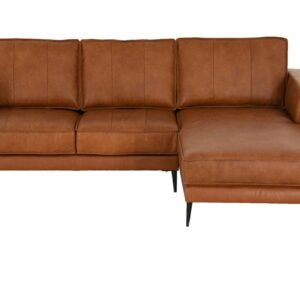 Oxford divaanisohva oikea konjakinruskea nahka/keinonahka