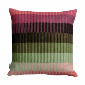 Røros Tweed Åsmund gradient tyyny 50x50 cm Pink-green