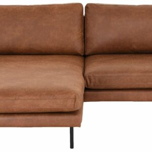 Scandic Copenhagen mini divaanisohva vasen, konjakinruskea Colorado 03 nahka