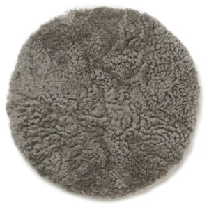 Skinnwille, Curly Istuintyyny ø34 cm Natural grey