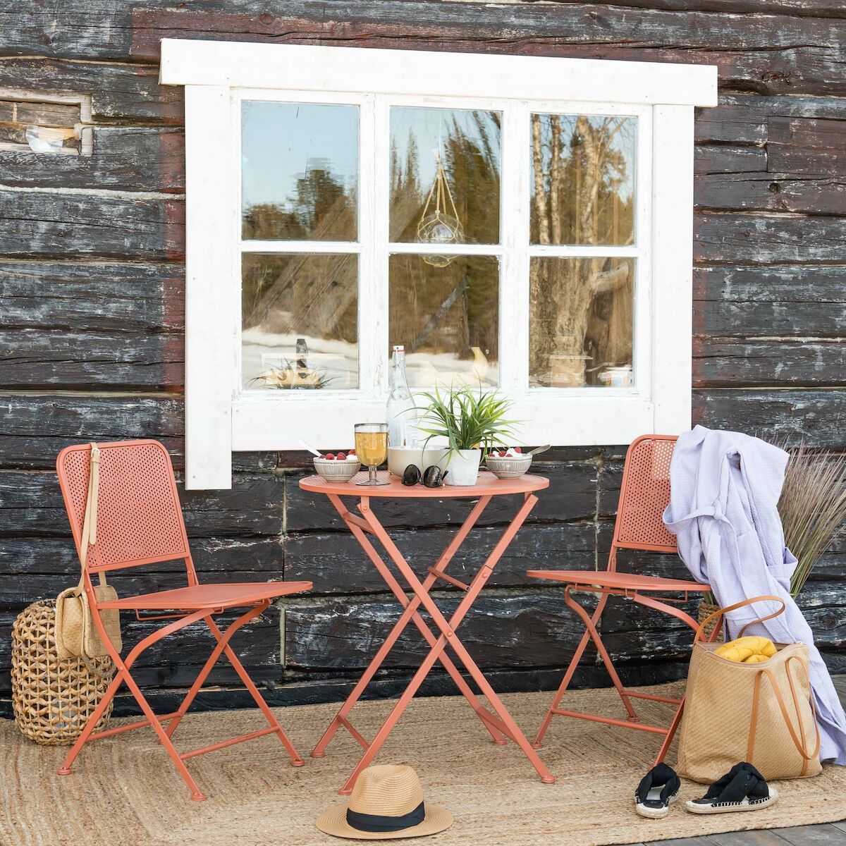 Taittuva parvekesetti terra