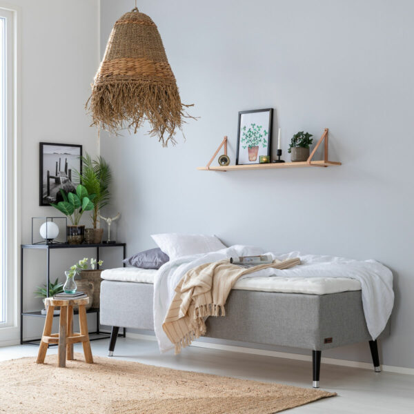Unia 600 runkopatjapaketti 90x200 cm M v.harmaa, unia muoto pp, jalat 23cm viona