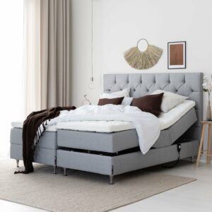 Unia Kulta moottorisänkypaketti 160x200 XL luonnonkumi, shampanja jaloilla, v.ha