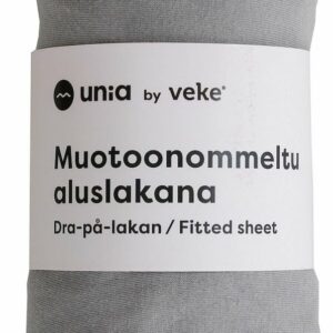 Unia Kuura Junior muotoonommeltu aluslakana 75x165+20 cm harmaa
