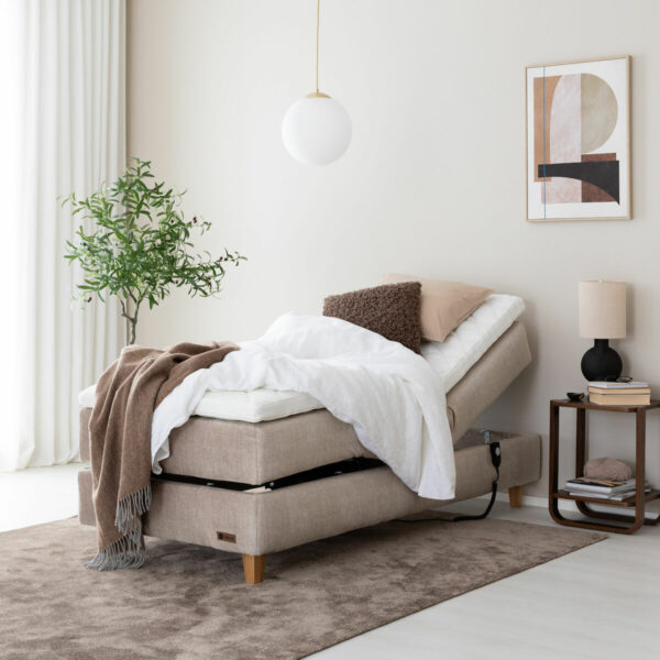 Unia Platina moottorisänkypaketti 80 M Stylex, tammi jalat, beige Voque 02