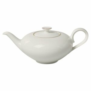 Villeroy & Boch Anmut Gold -teekannu, 1 l Valkoinen