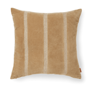 ferm LIVING Senti Stripe tyyny 50x50 cm Dark sand-linen