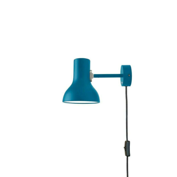 Anglepoise - Type 75 Mini Seinävalaisin w/cable Margaret Howell Edition Saxon Blue Anglepo