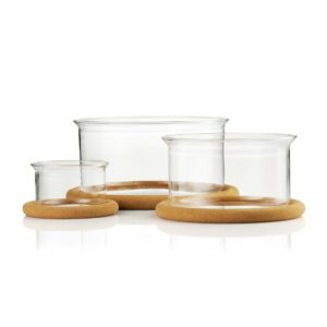 Bodum Hot Pot -kulhosetti korkkikannella 3-pakkaus Lasi