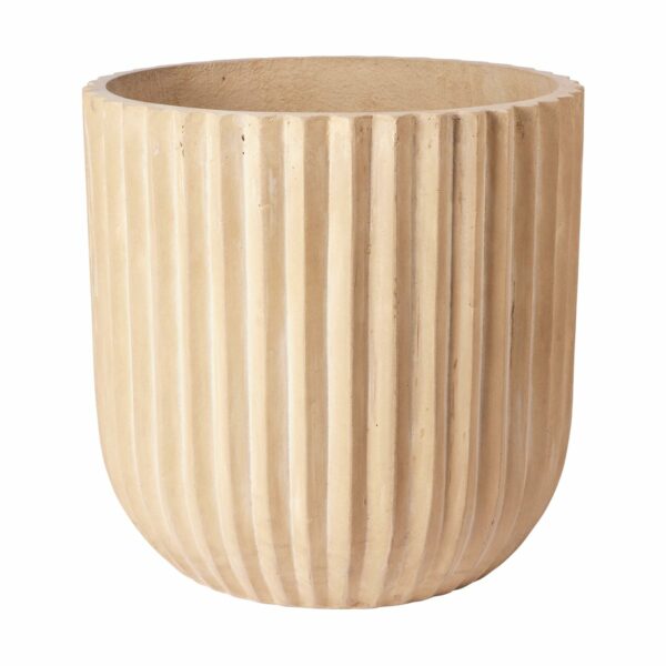 Broste Copenhagen Fiber ruukku Ø50 cm Antique beige