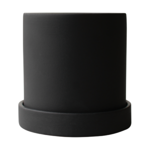 DBKD Grow ruukku Ø10 cm aluslautasella Sandy black