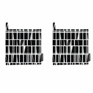 Finlayson Coronna patalappu, 2-pakkaus Musta - Valkoinen