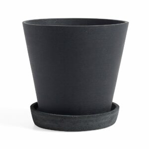 HAY HAY Flowerpot with saucer -ruukku XXXL Ø34 cm Musta