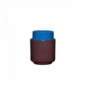 Hübsch - Deux Pots 2 pcs. Red Brown/Blue
