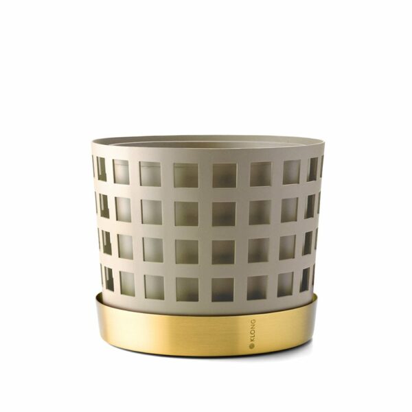 KLONG Trio Pot Square -ruukku Beige, keskikokoinen