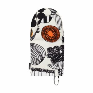 Marimekko Puutarhurin parhaat -patakinnas White-black-orange