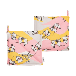 Moomin Arabia Perhehetki Muumi patalappu 2 kpl -pakkaus 22x22 cm