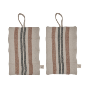 OYOY Pellava patalappu 2-pack Karamelli
