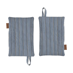 OYOY Striped denim patalappu 2 kpl Blue