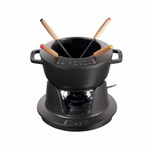 STAUB Staub fonduesetti, 1,1 l musta