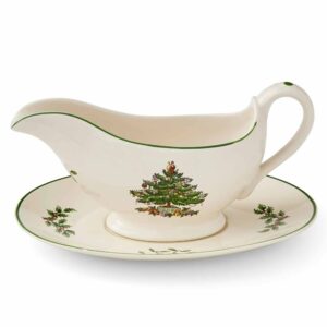 Spode Christmas Tree kastikekannu alustalla 31 cl